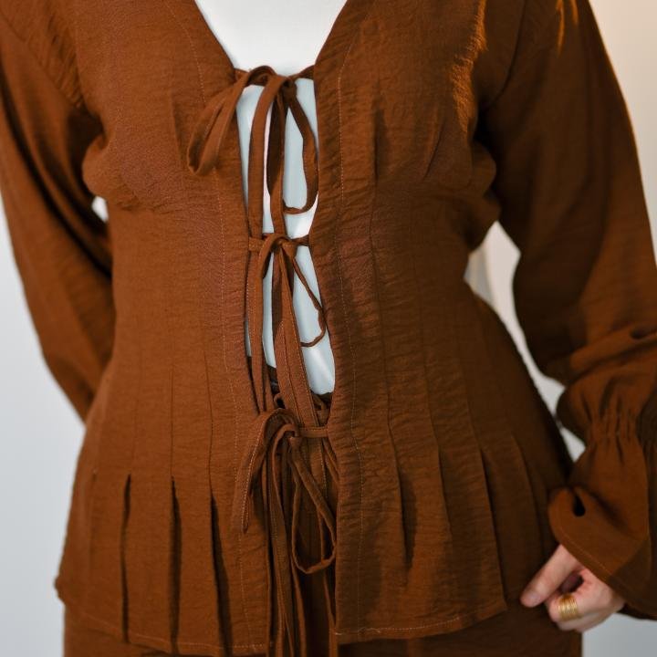 wrap blouse