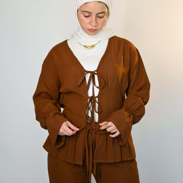 wrap blouse