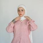 Pembe cloud linen set