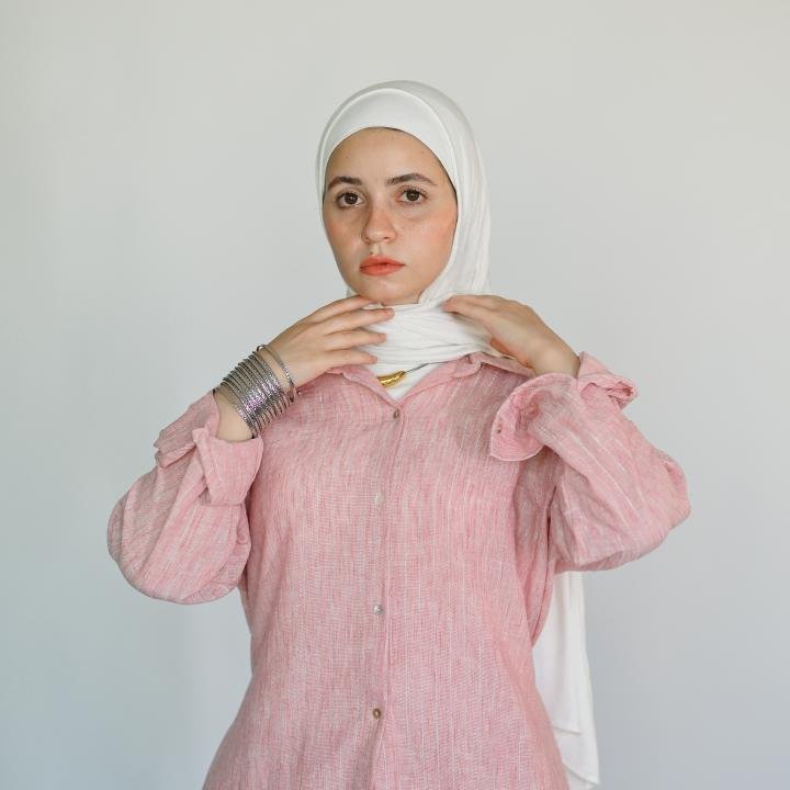 Pembe cloud linen set
