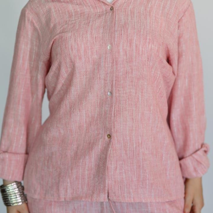 Pembe cloud linen set