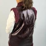 Faux Leather Shearling Vest