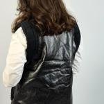 Faux Leather Shearling Vest